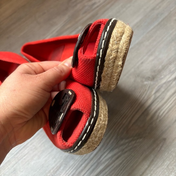 Tory Burch Red Espadrilles - Picture 2 of 6